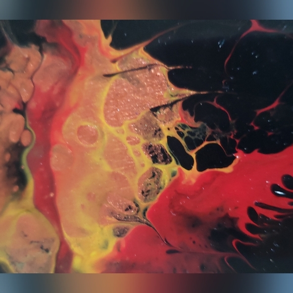 4"Original Acrylic Pour Coasters set of 4 - Picture 3 of 5